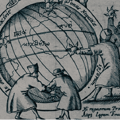 Illustration of 3 man around the earth