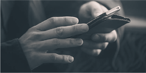 Man using phone